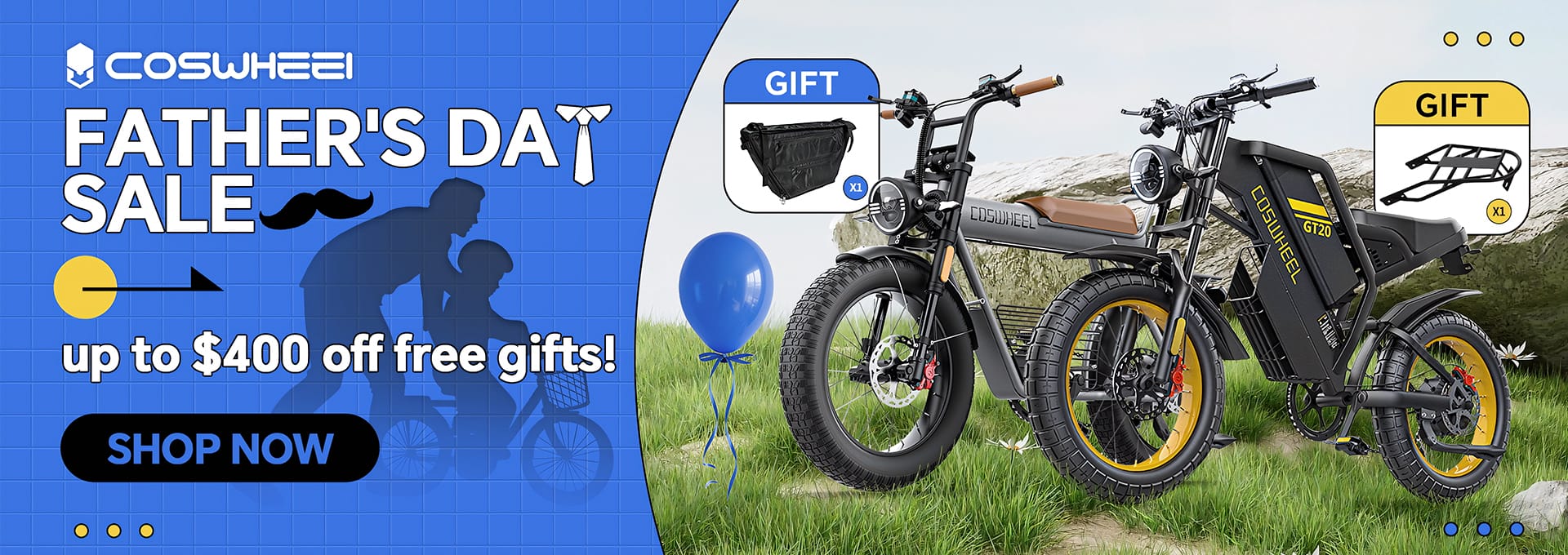 COSWHEEL T20 EBIKE | Off Road E Bike | Pedal Electric Bike